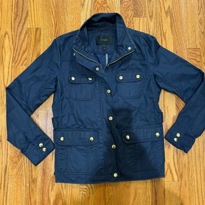 J. Crew Downtown Field Jacket in Navy Blue